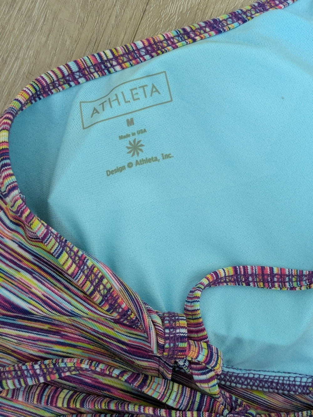 Athleta Space Dye Criss Cross Strap Athletic Dress Medium - Picture 6 of 6
